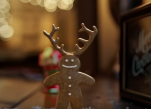 gingerbread man with antlers