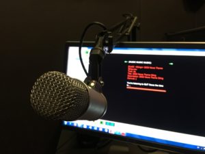 microphone in front of computer